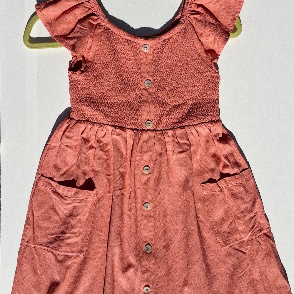 Cat & Jack Girls' Pink Button-Down Dress